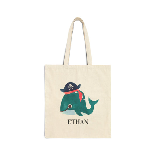 Pirate Whale Tote Bag