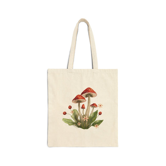 Red Mushroom Tote Bag