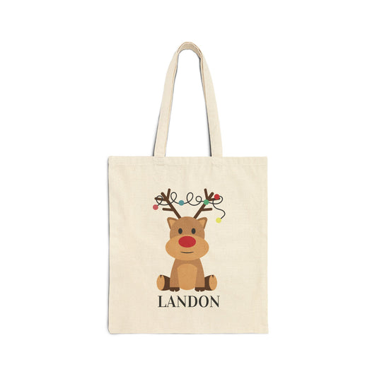 Tangled Lights Reindeer Tote Bag