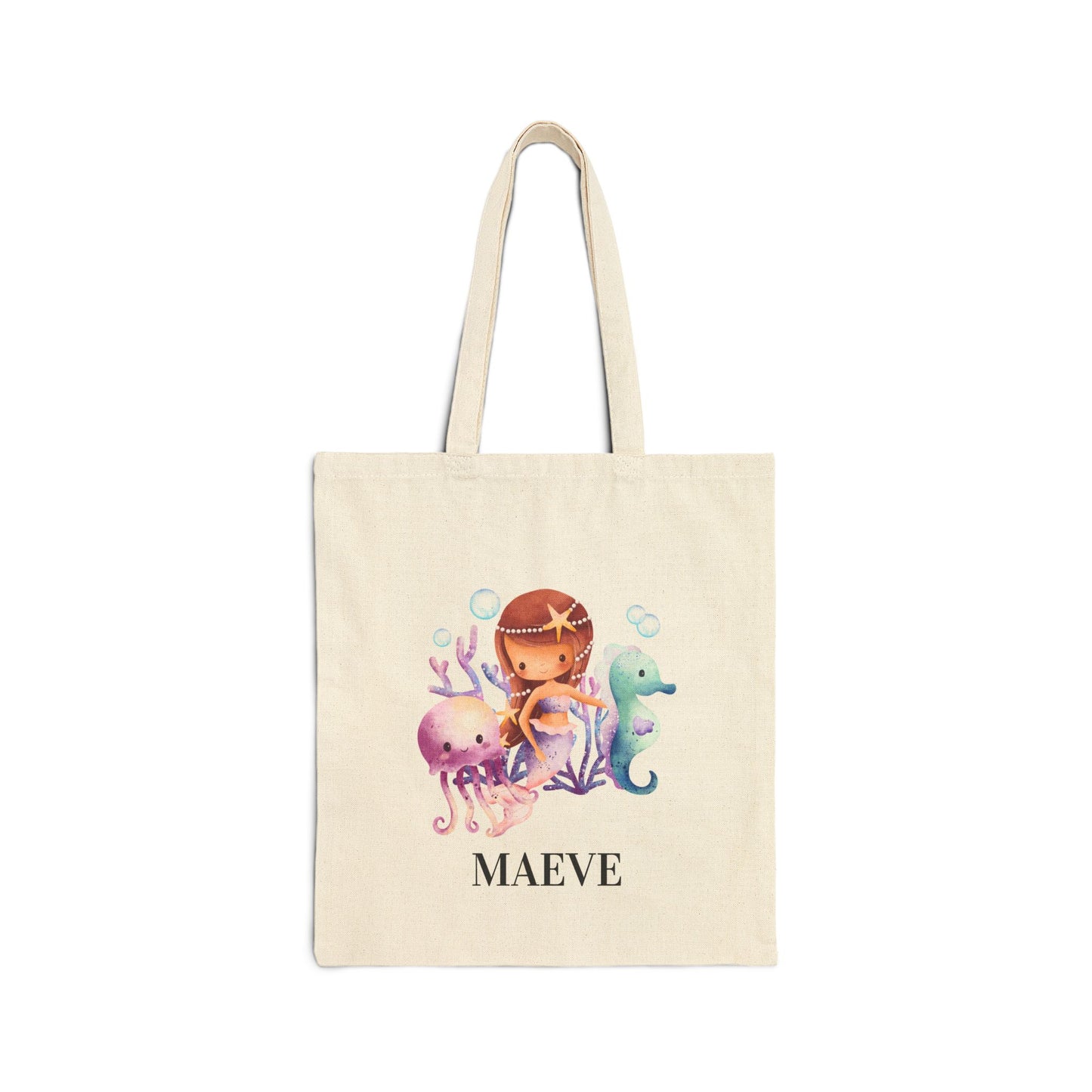 Purple Mermaid Tote Bag