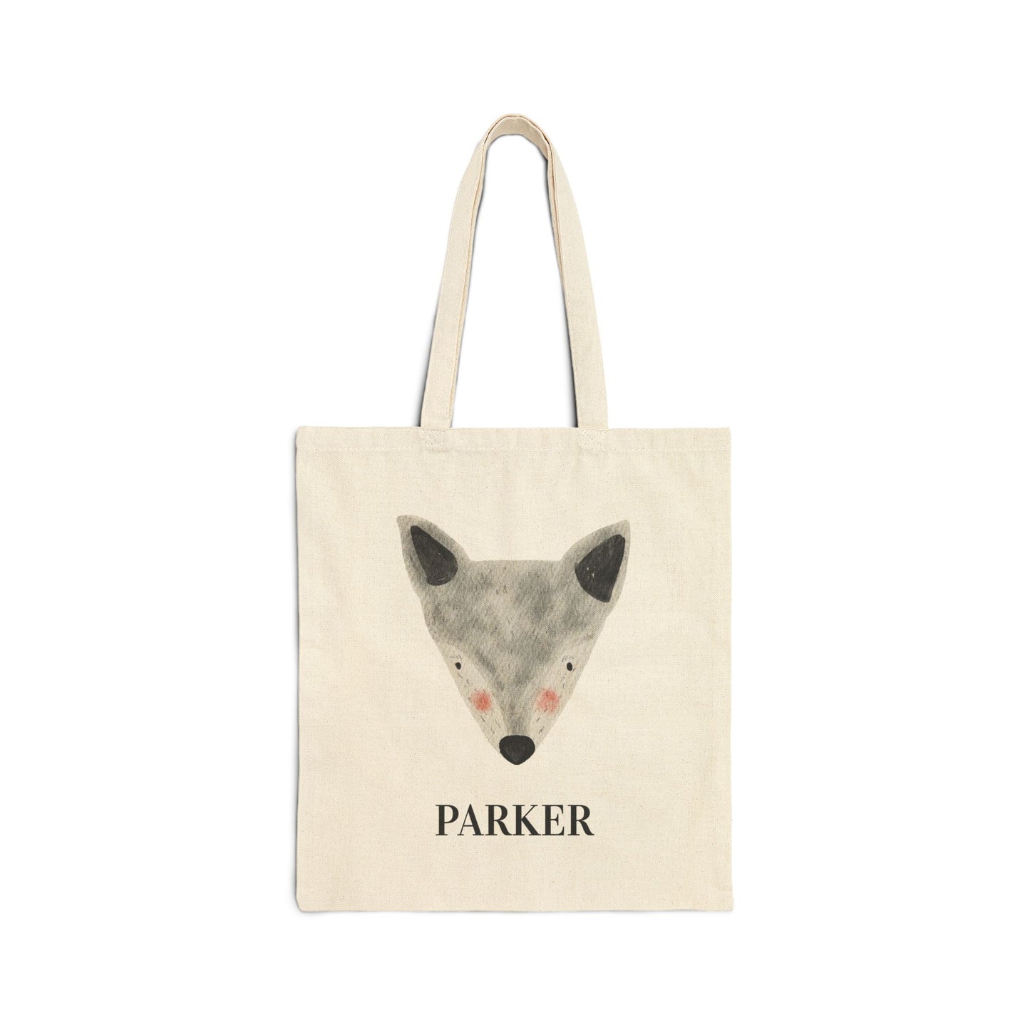 Personalized Baby Fox Tote Bag